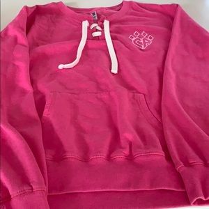 Cheer Athletics pink sweatshirt